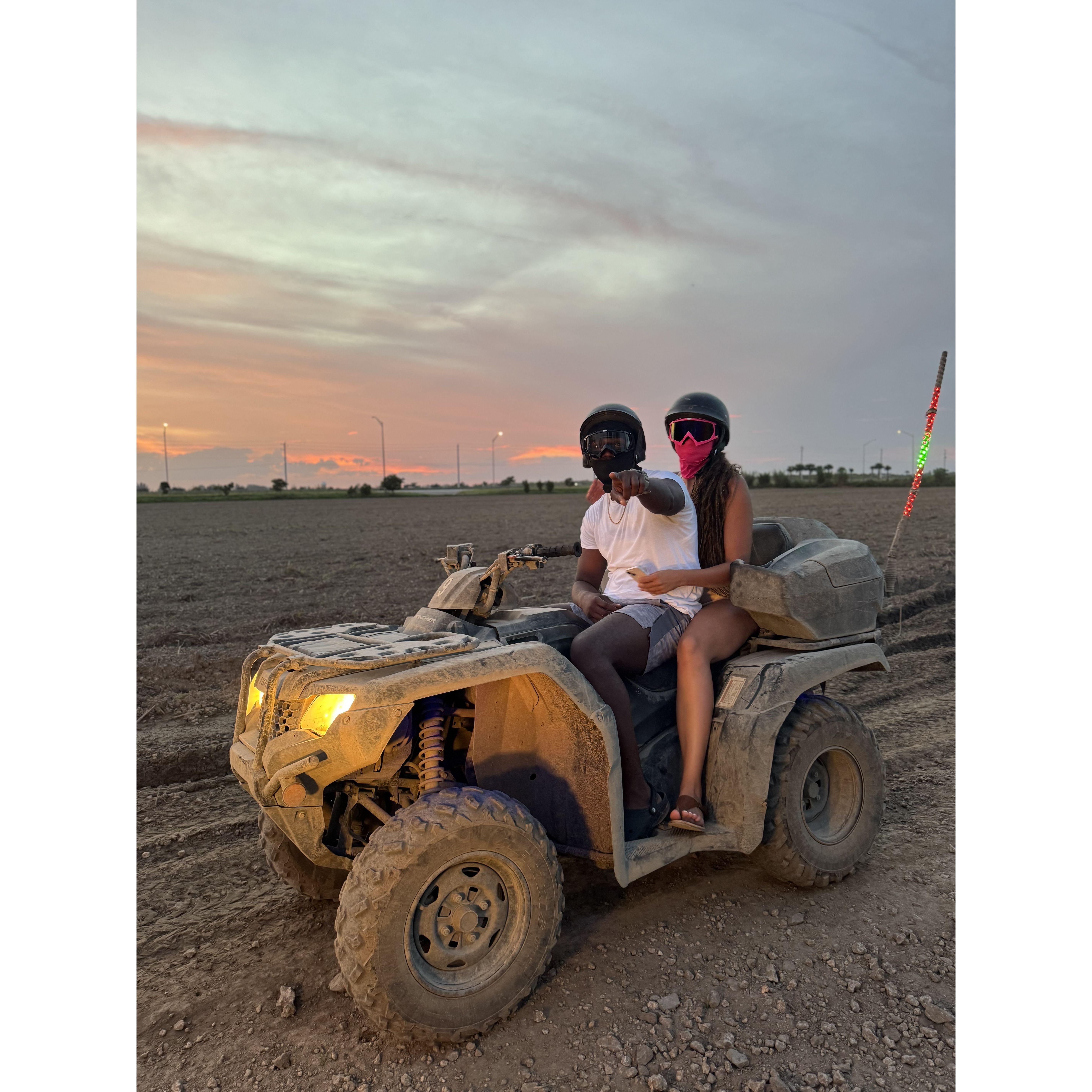First time riding ATV'S