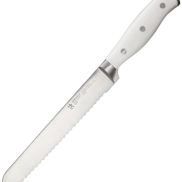 HENCKELS Forged Accent 8-inch Bread Knife - White Handle
