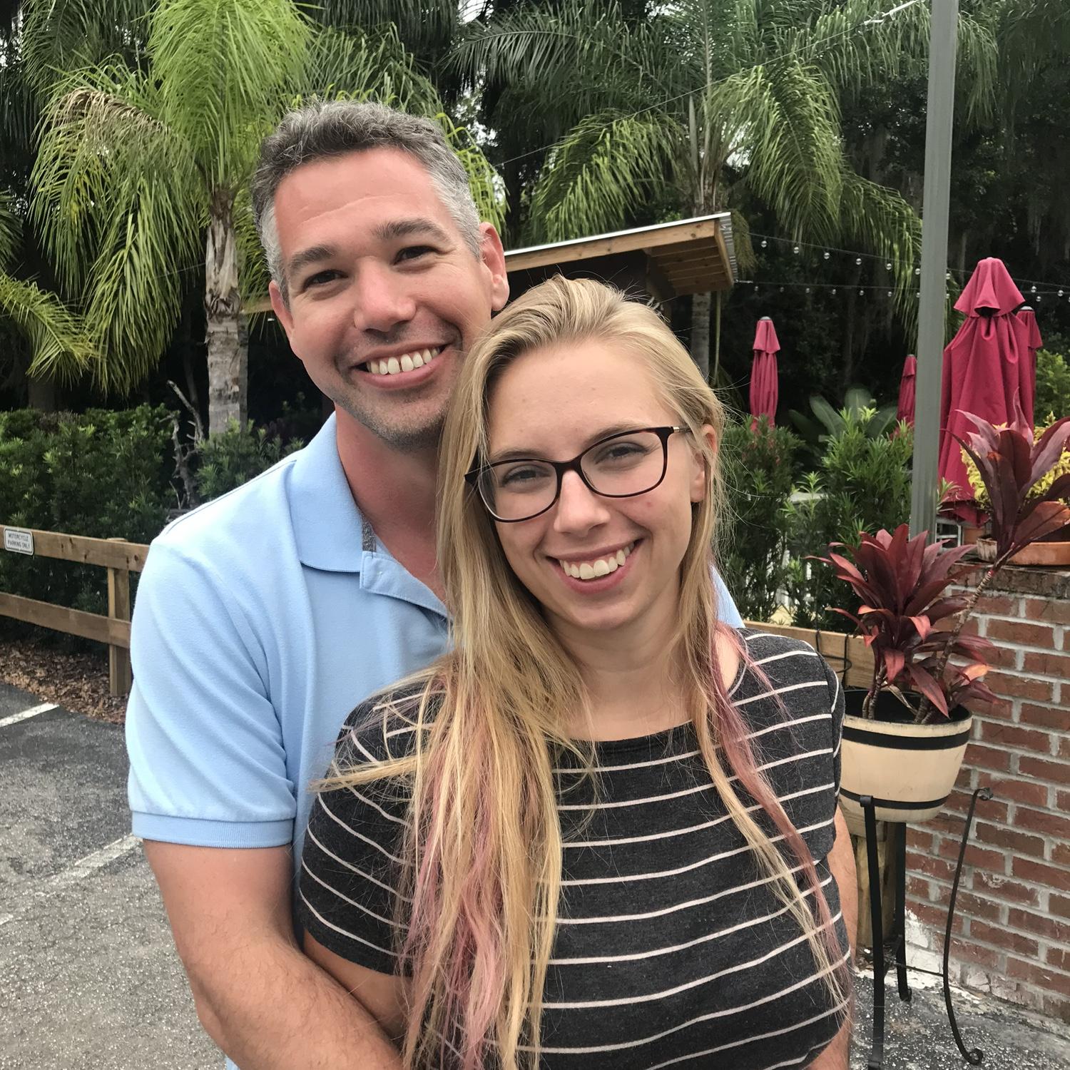 One of our first pictures together! David met Mary’s parents early, maybe a month or so after our first date.