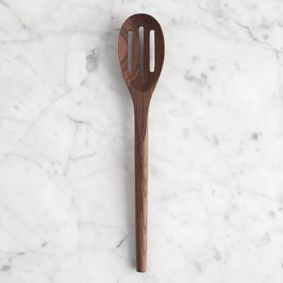 Williams Sonoma Slotted Wood Spoon, 12", Walnut