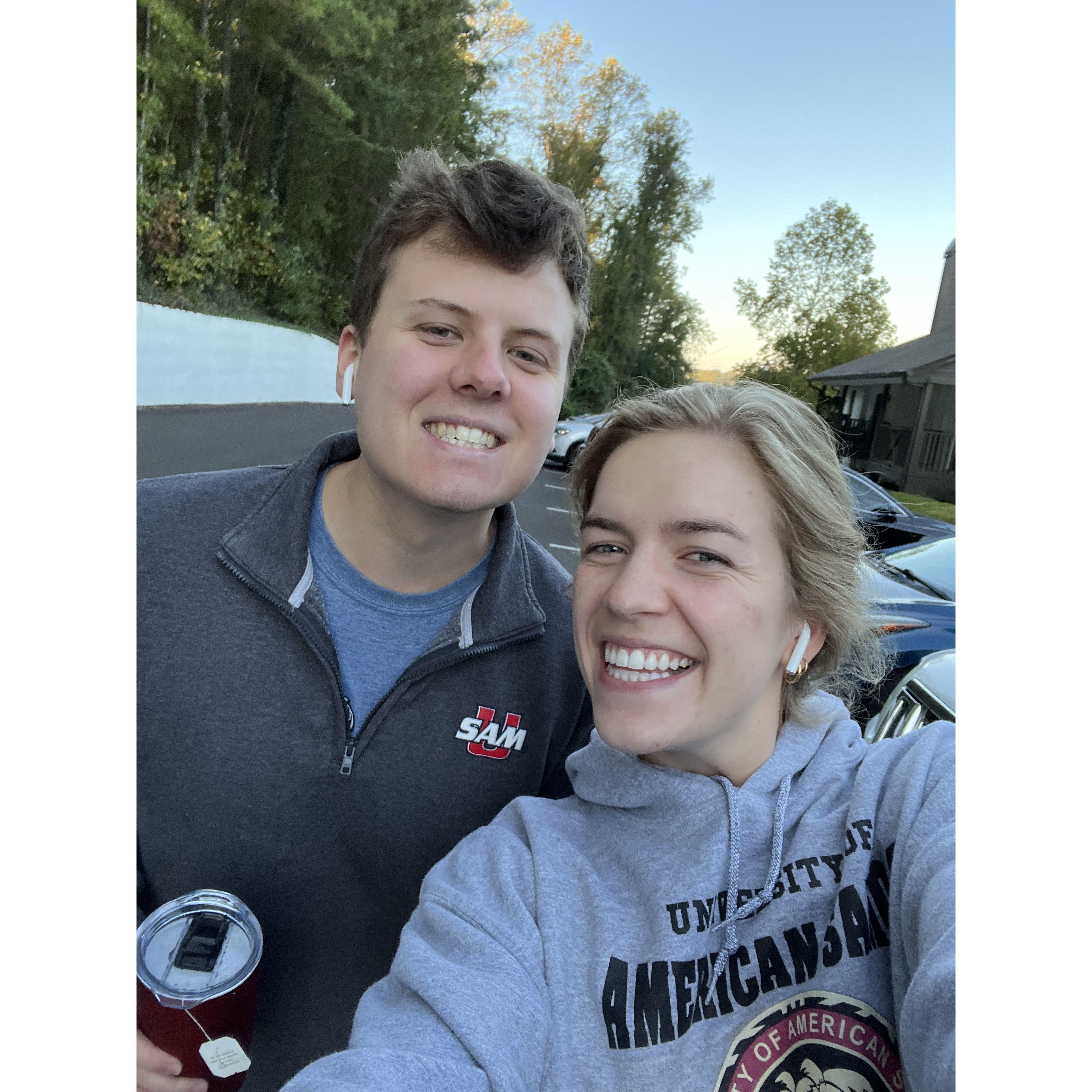 A morning walk listening to Taylor Swift's newest album. October 2022