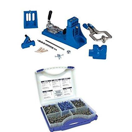 Kreg K4MS Jig Master System with Pocket-Hole Screw Kit in 5 Sizes