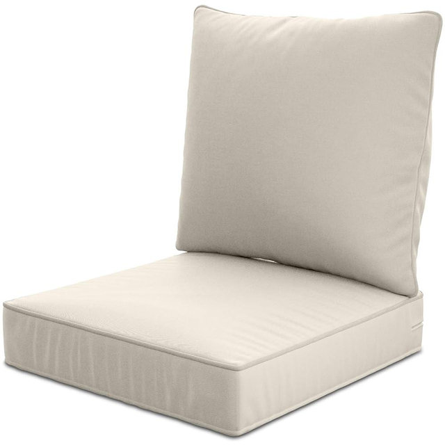 Suionryorid 22" x 22" x 6" Outdoor Deep Seat Cushions - Waterproof & Fade Resistant Patio Furniture Replacement Cushions, Non-Slip Outdoor Cushions Fit Loveseats, Couches, Chairs, and Sofas