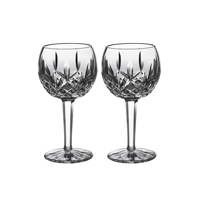 Lismore Balloon Wine Glasses 8 Oz, Set of 2