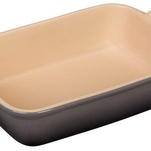 Le Creuset of America - Le Creuset Heritage Stoneware 10-1/2-by-7-Inch Rectangular Dish, Oyster