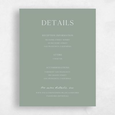 Sage, Green Wedding Enclosure - Gendron