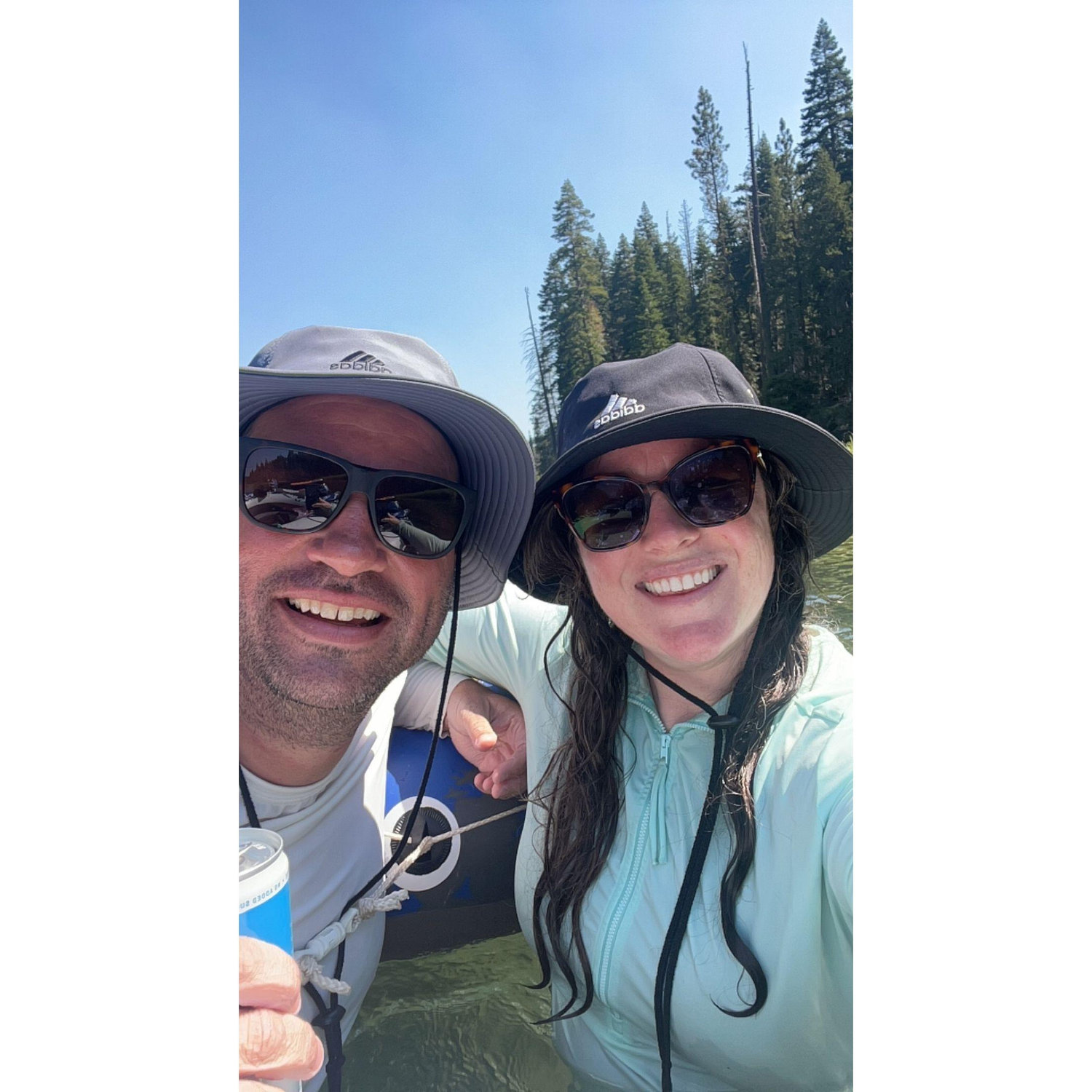 Rafting down the Truckee.