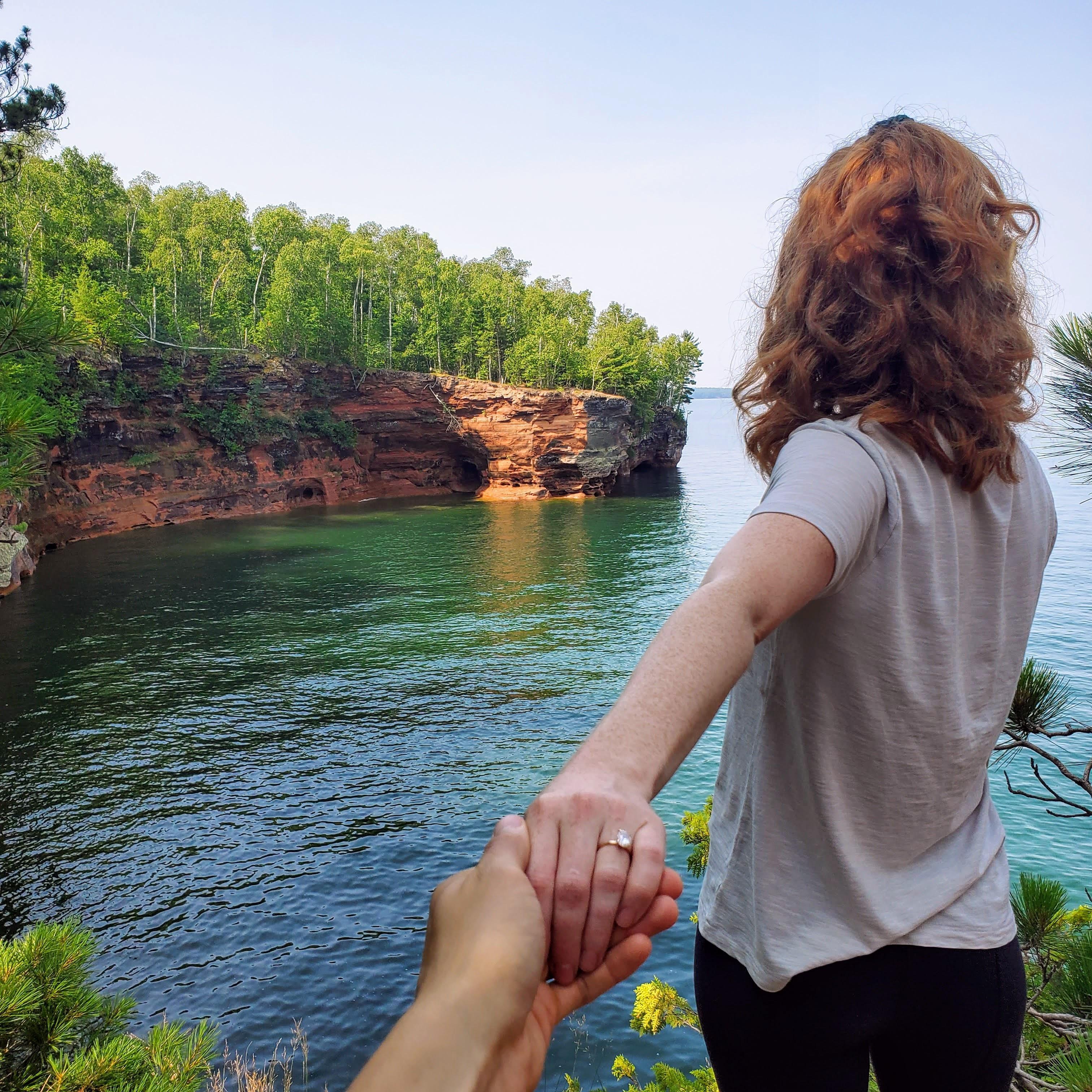 On our post engagement trip up to Apostle Islands