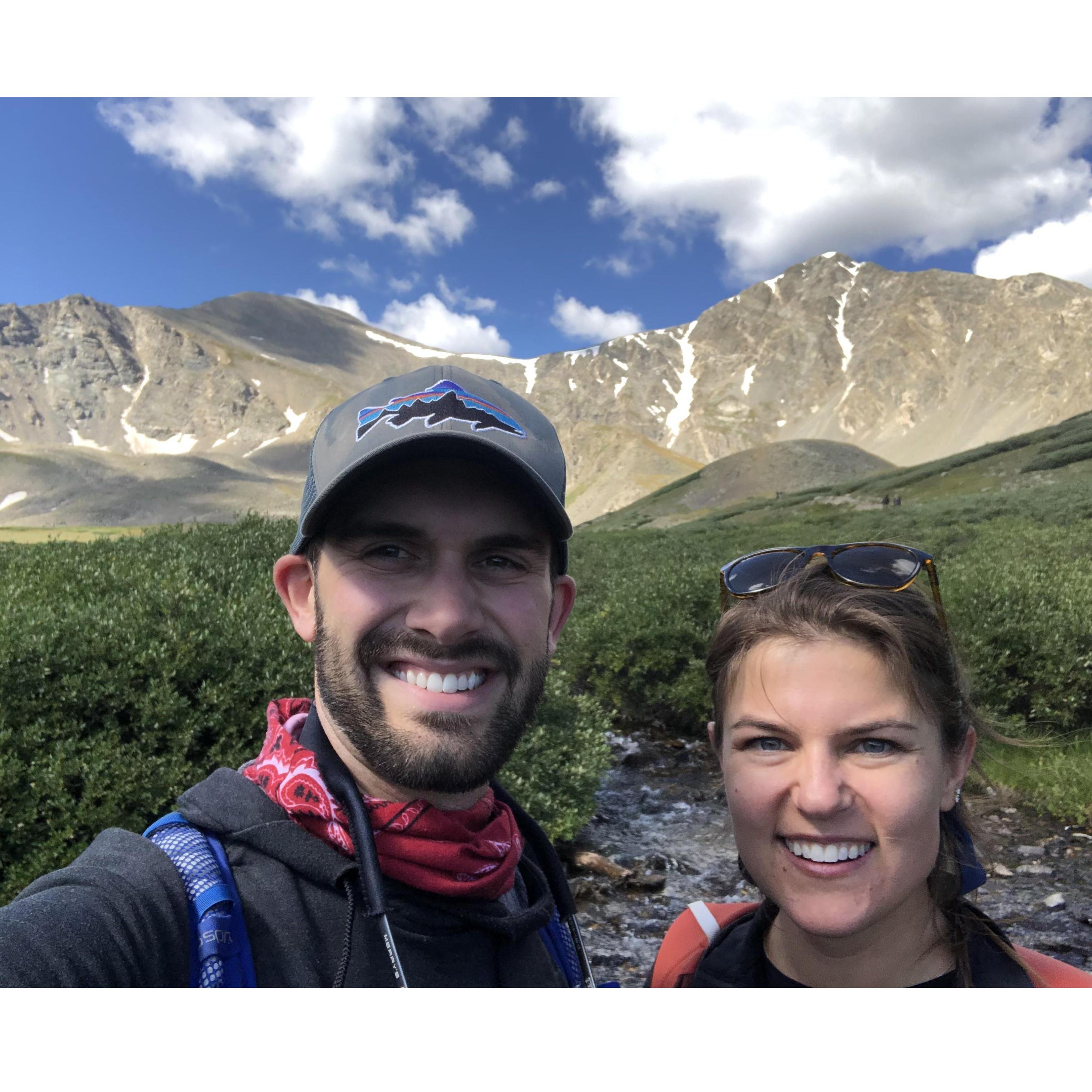 We hiked to the top of that mountain behind us!
Grays Peak, Keystone, CO