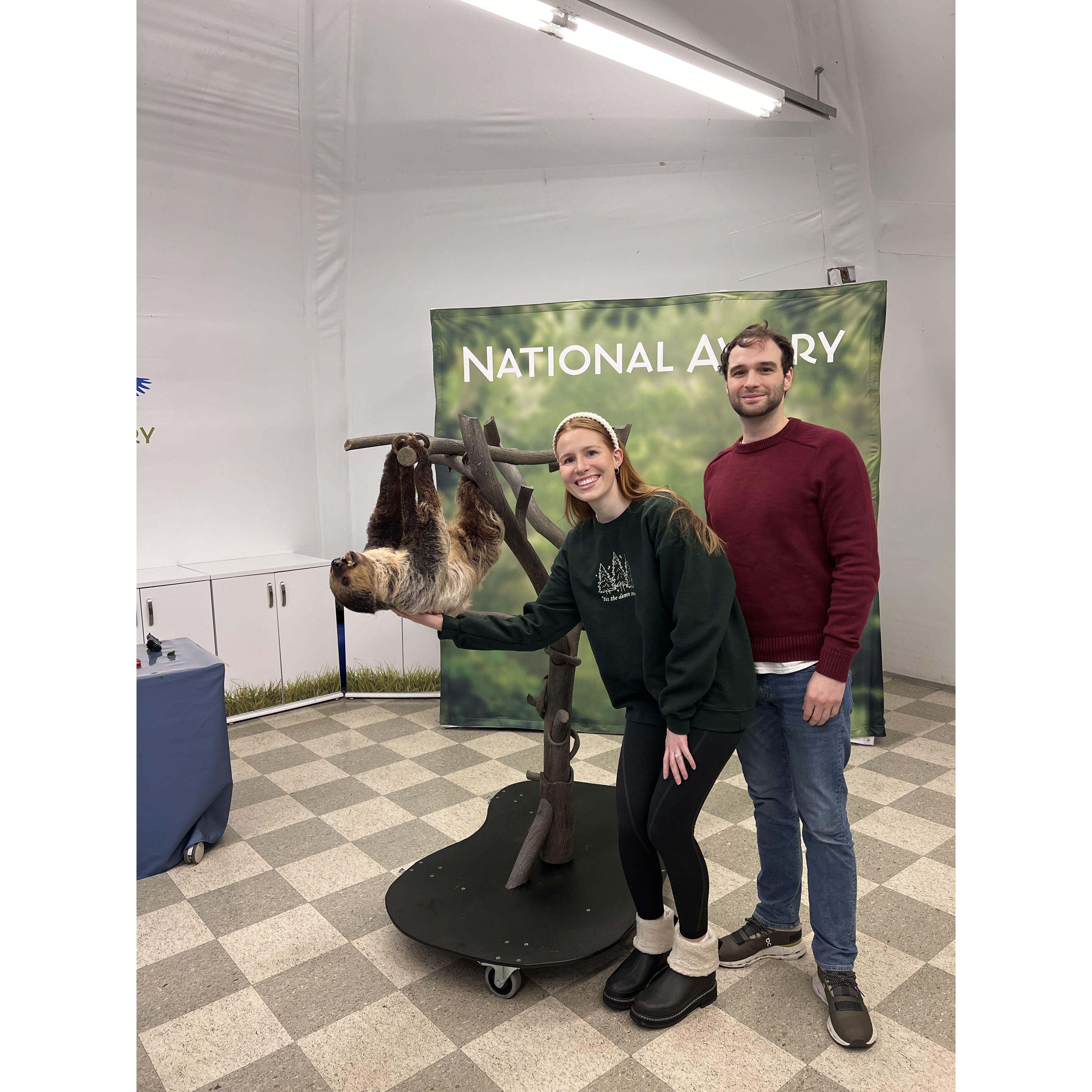 December 30th, 2024: An incredible Christmas gift from Chris! We met Vivian at the National Aviary and fed her some snacks.
