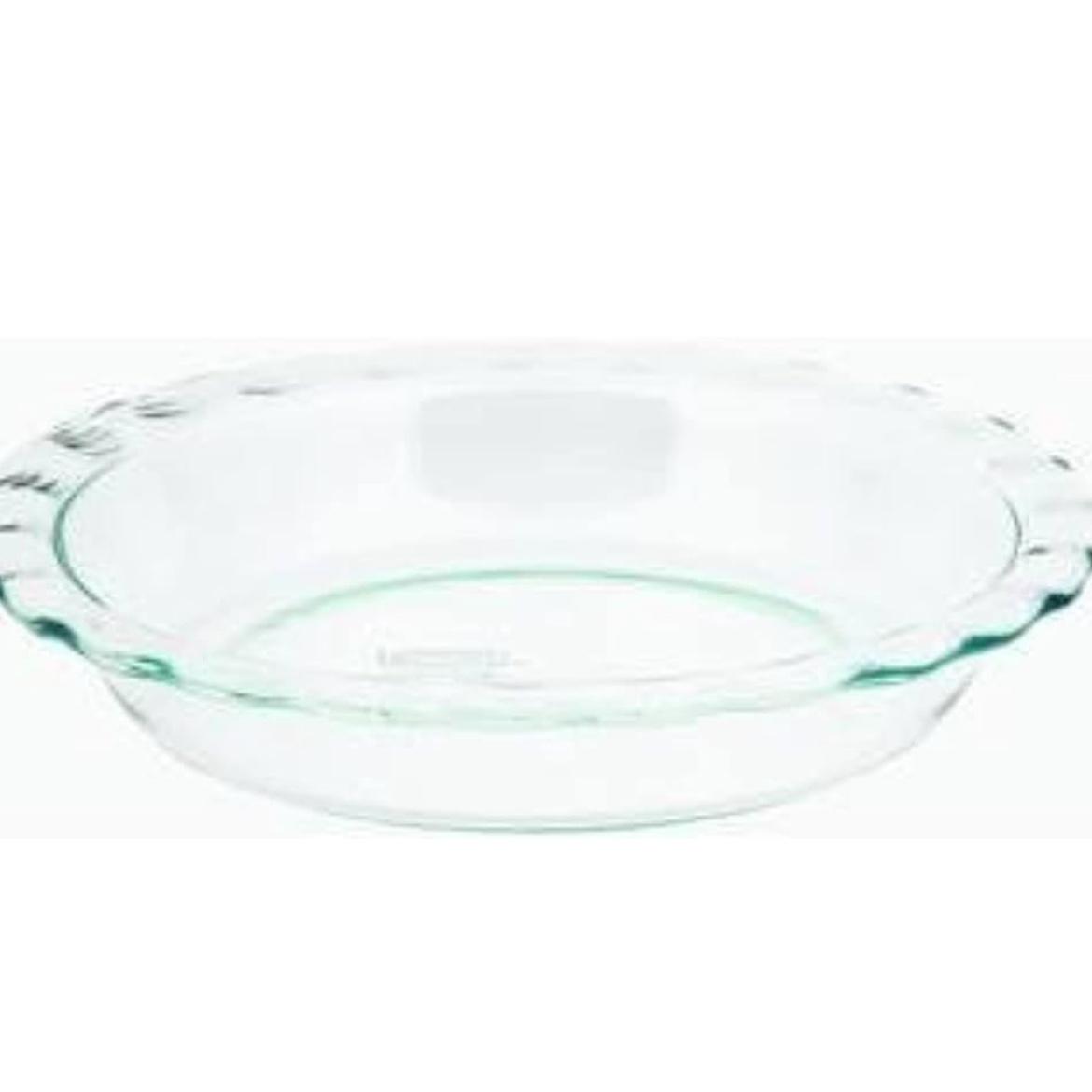 Pyrex C-209 Clear Fluted Rim Glass Pie Plate 9.5 x 1.6 in 24-CM