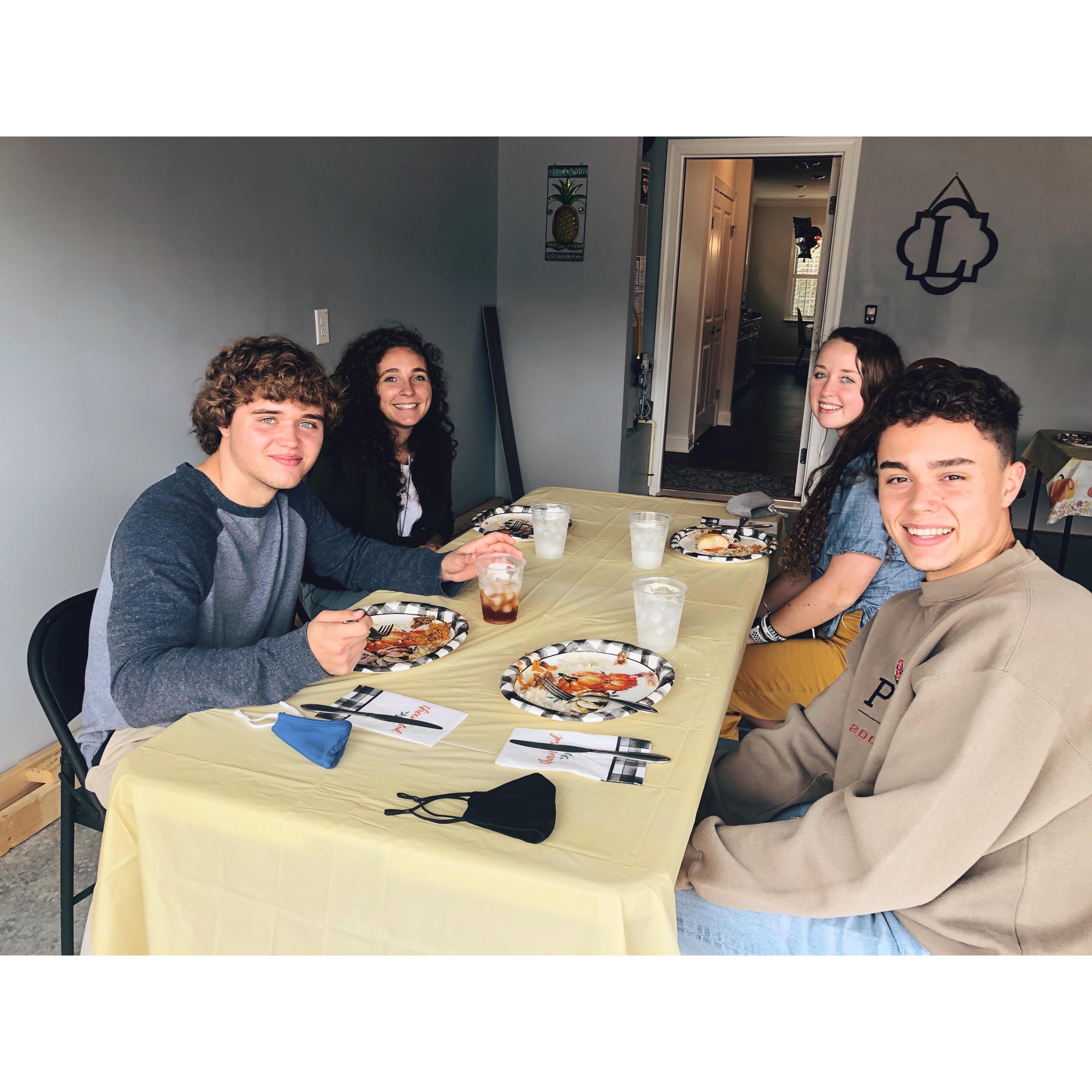 We got to spend our first thanksgiving as a couple at Walker's family's