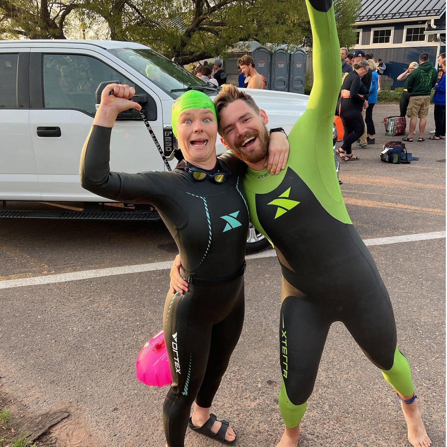 At the Point to La Pointe swim in Bayfield, WI!