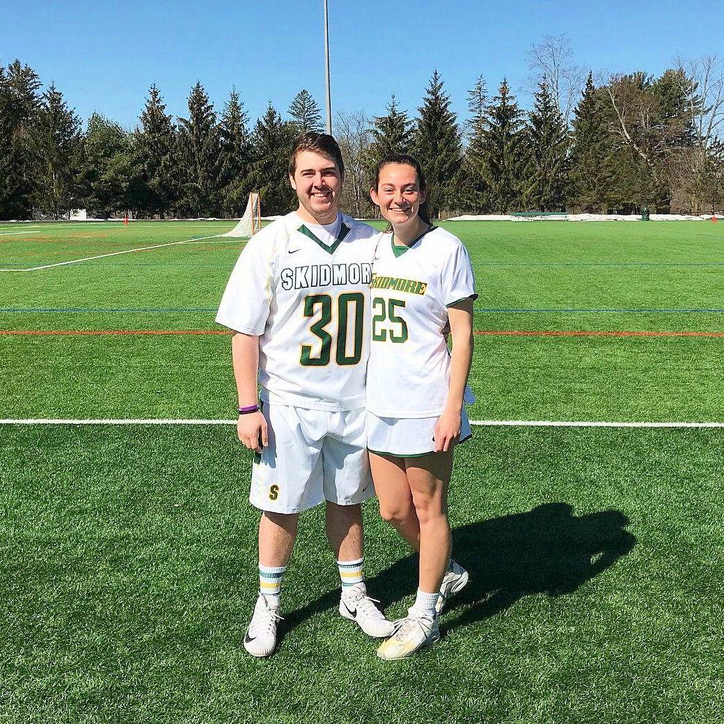 Senior Day celebrating our last lacrosse games at Skidmore College, 2018