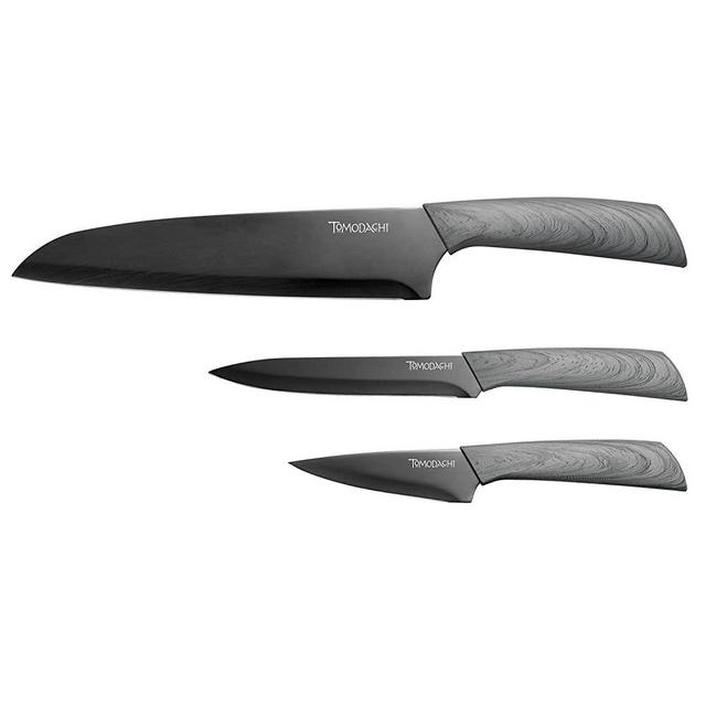 Tomodachi HMC01A612C Raintree Ash – 3 Piece Knife Set with Matching Blade Guards