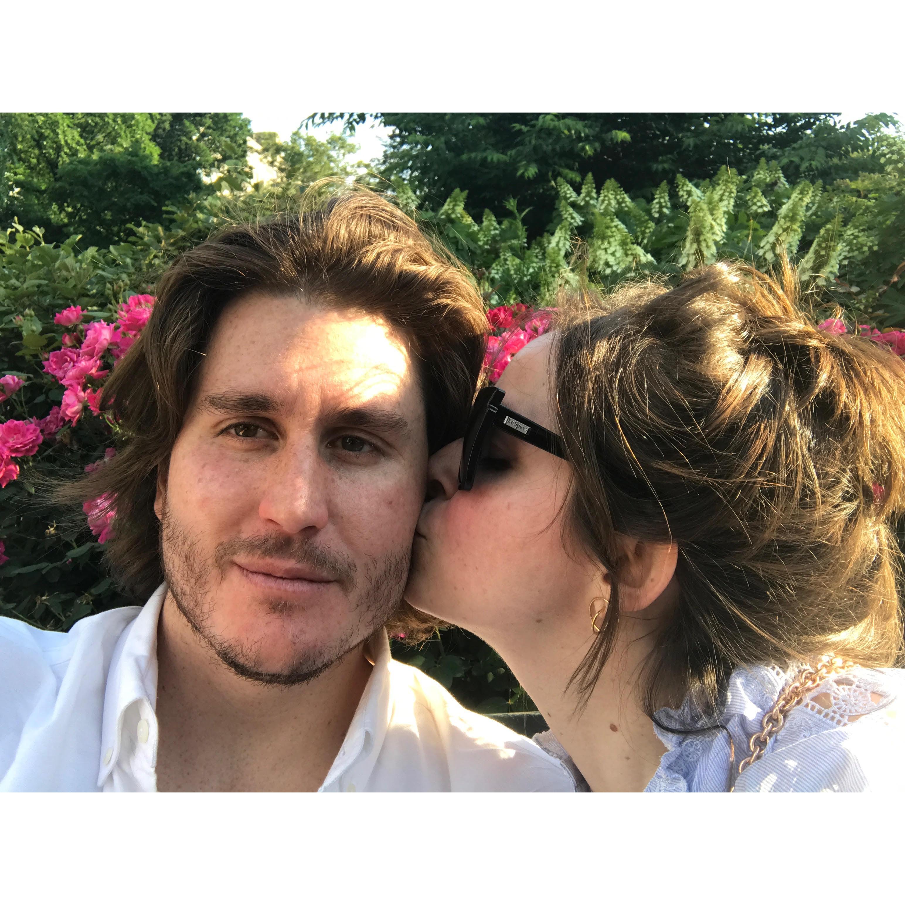 Jessica and Steve in Central Park. Sorry this is a gratuitous and shameless picture of PDA.