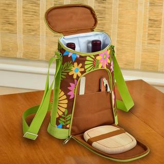 Insulated 2-Bottle Wine Bag with Accessories