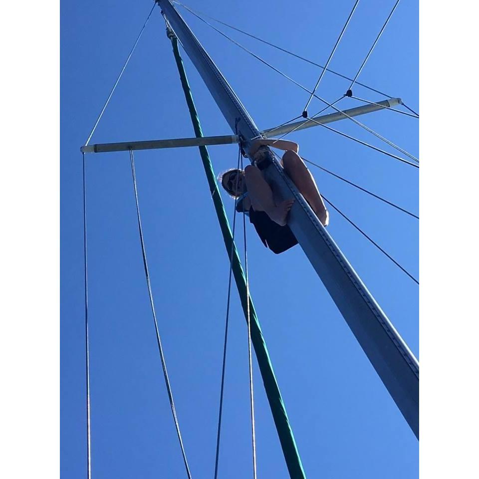 Relationships take trust, and Liz definitely trusted Jim last summer when he hoisted her up the mast to fix a light.