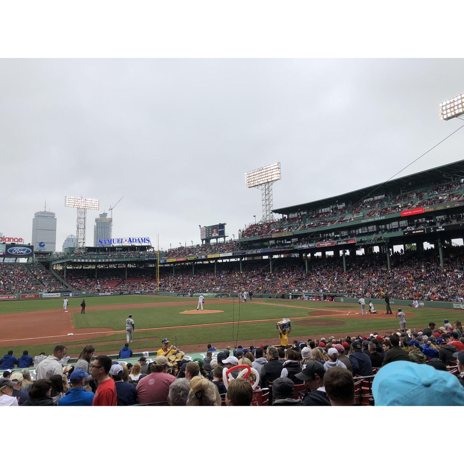 Our first Red Sox game in 2018!