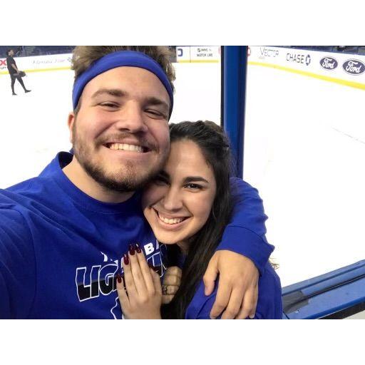First of many hockey games together  : )