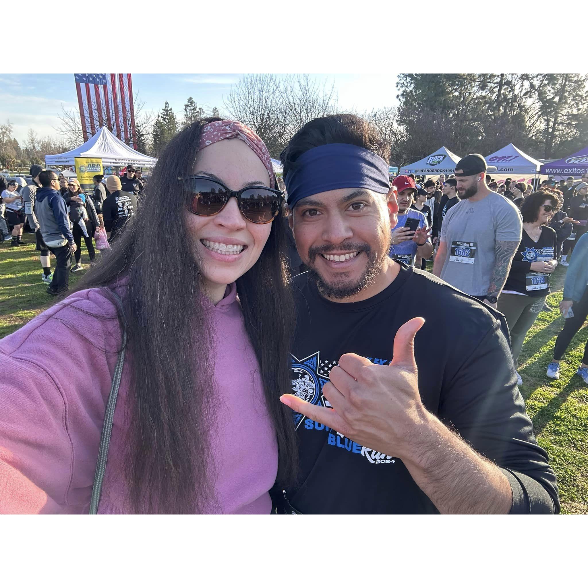 Oscar's run to support the Fresno police