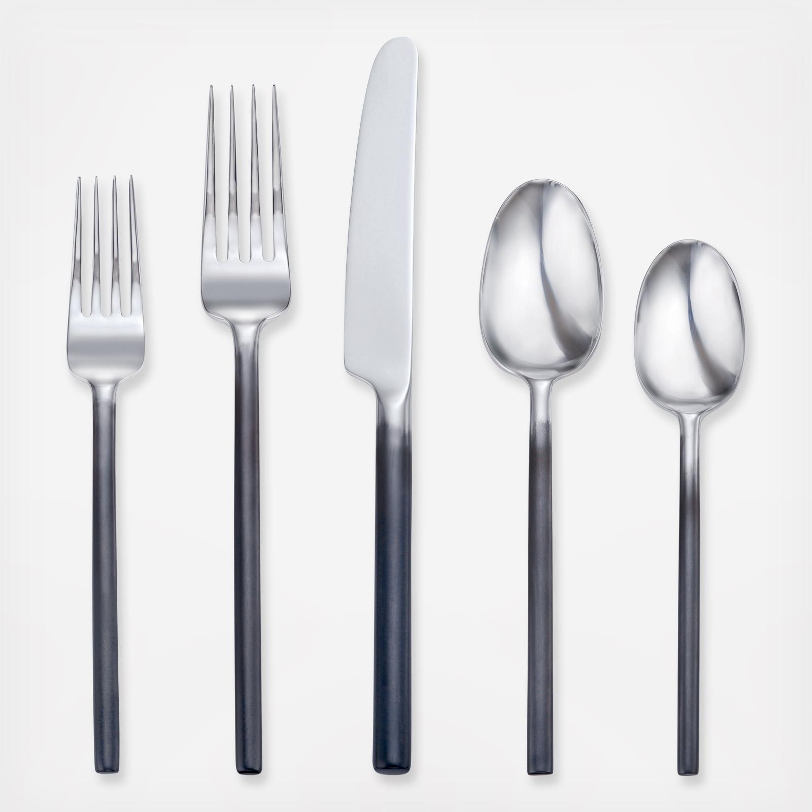 Oneida Aptitude 20 Pc. Black Flatware Set