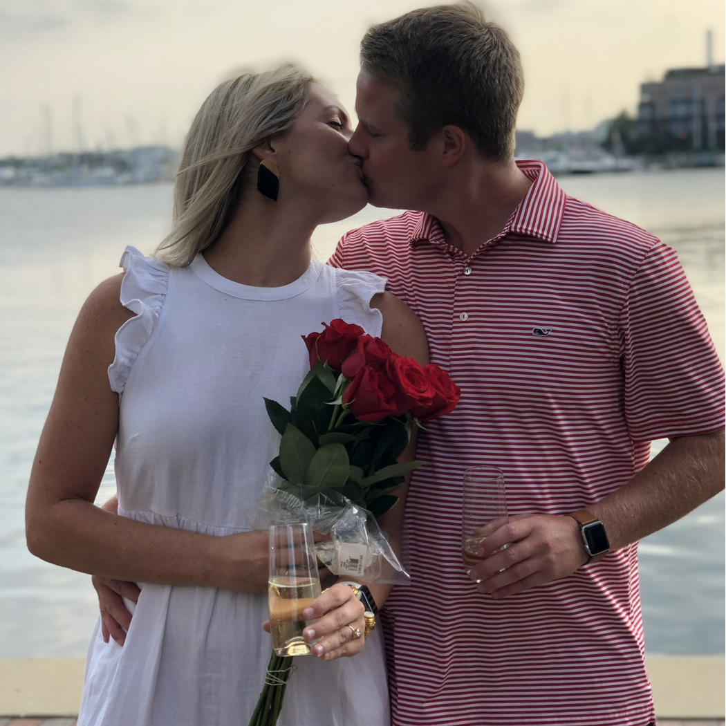 Right after we got engaged! Thank you Monica, Reiley and Tim for the photos!
