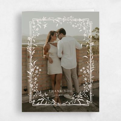 Beige Wedding Thank You - Tahlia Photo