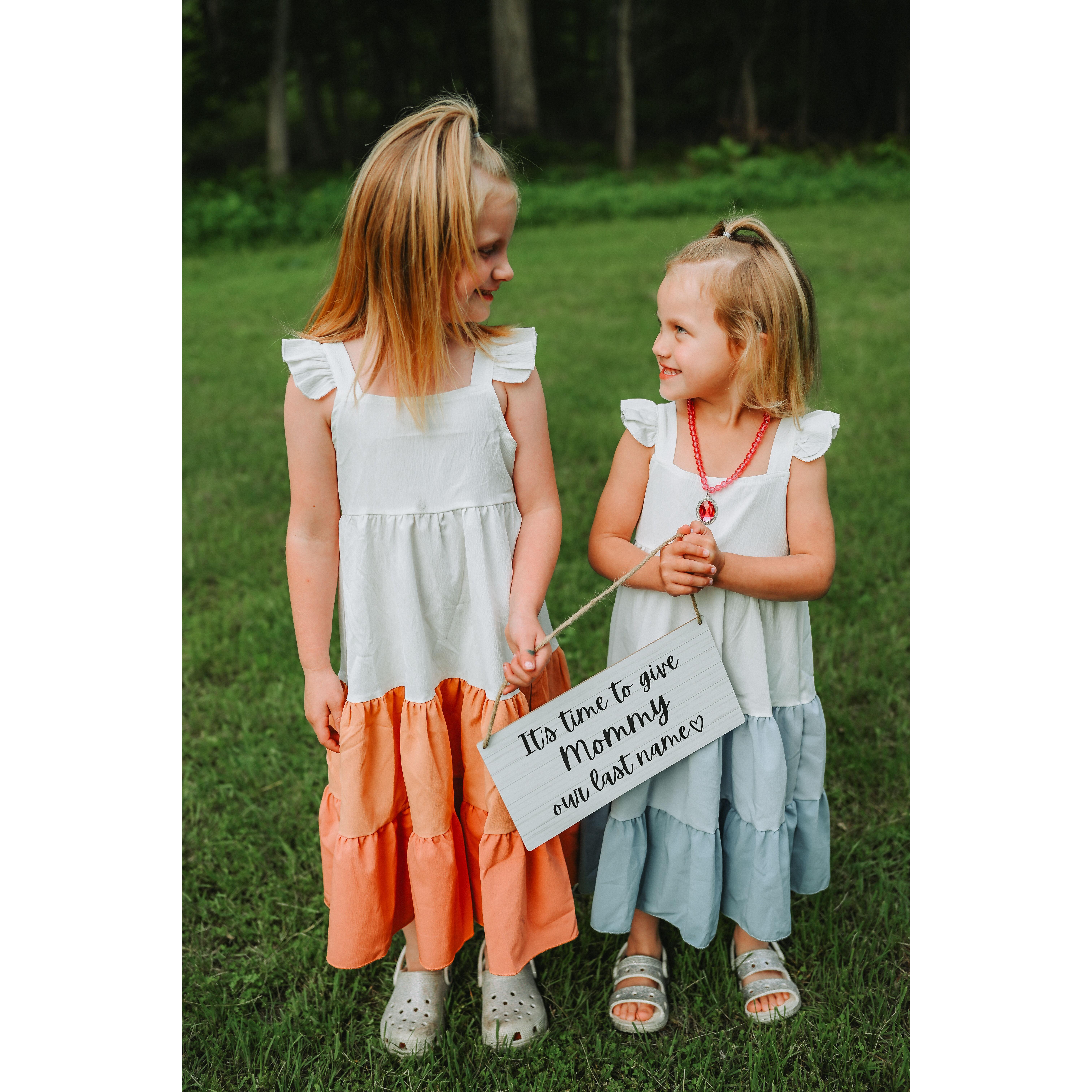 Jaycie and Graycie can't wait for their mommy to share their last name! :)