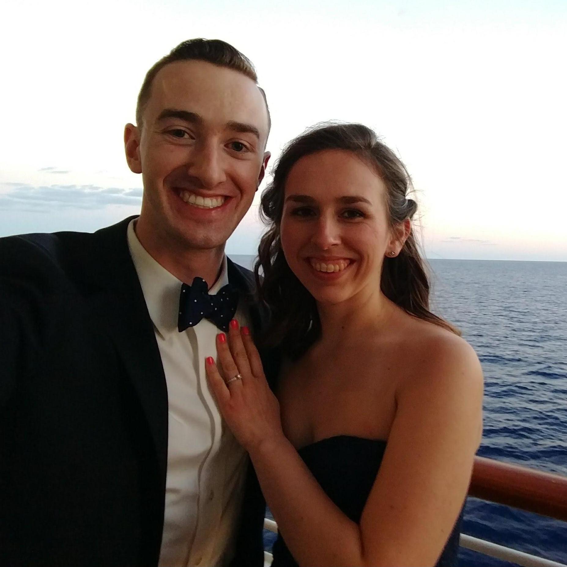 Our first picture being engaged!