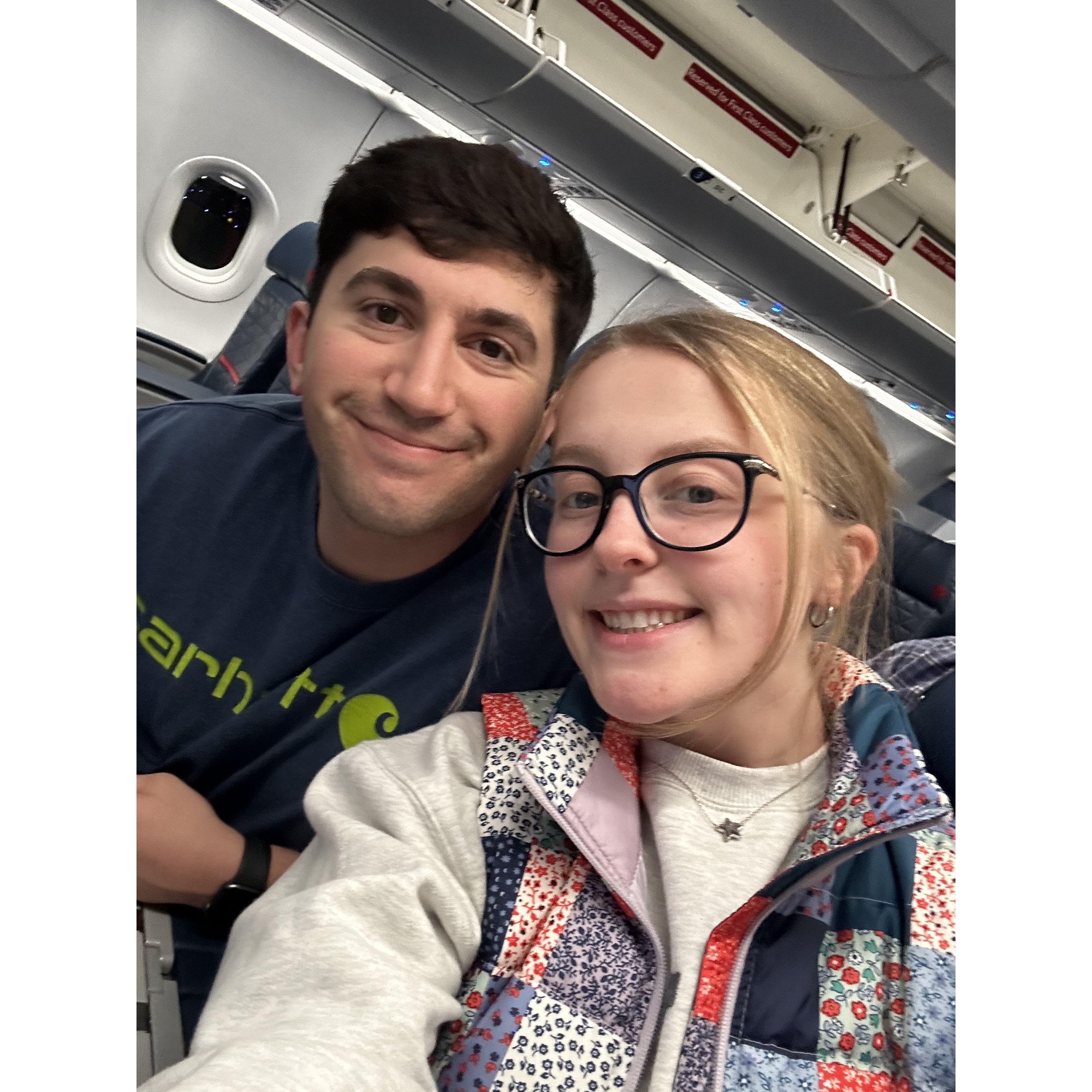 our first time flying first class!