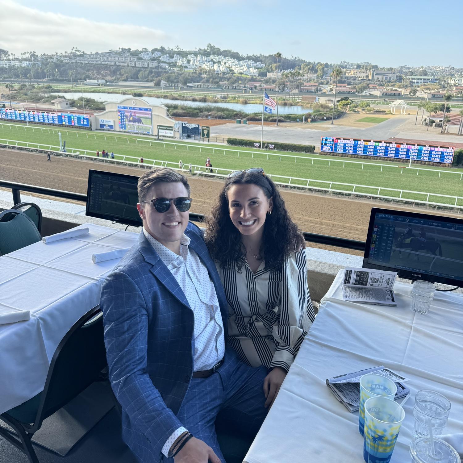 Del Mar Fairground horse races! After seeing our horse betting luck, we will be sticking to our day jobs.