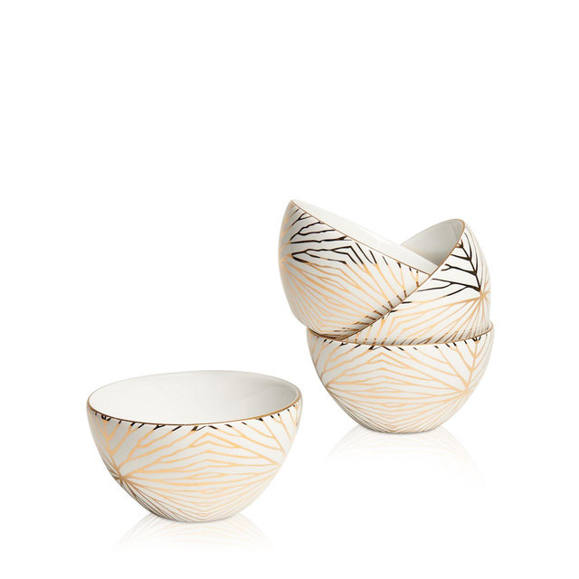 TALIANNA Lily Pad Dessert Bowls, Set of 4