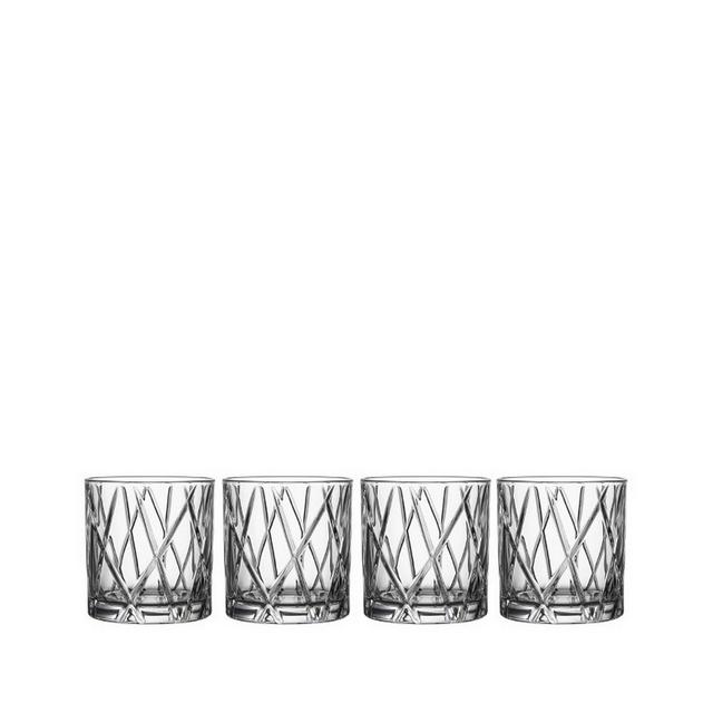 Orrefors City Double Old-Fashioned Glasses, Set of 4