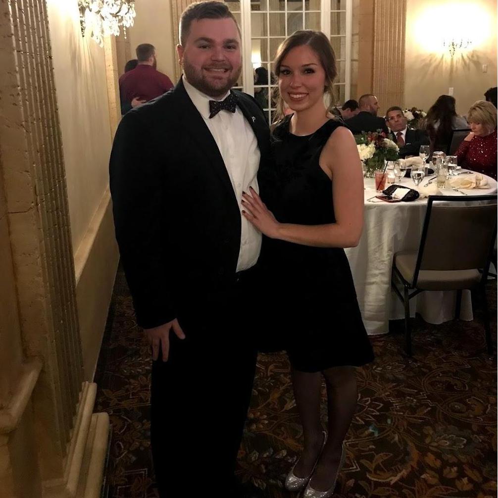 Our first fancy holiday party!