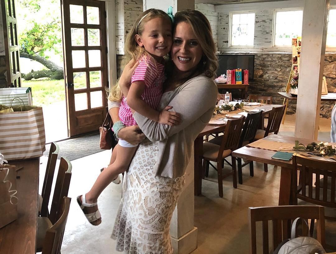 Camdyn (flower girl) at Whit’s bridal shower