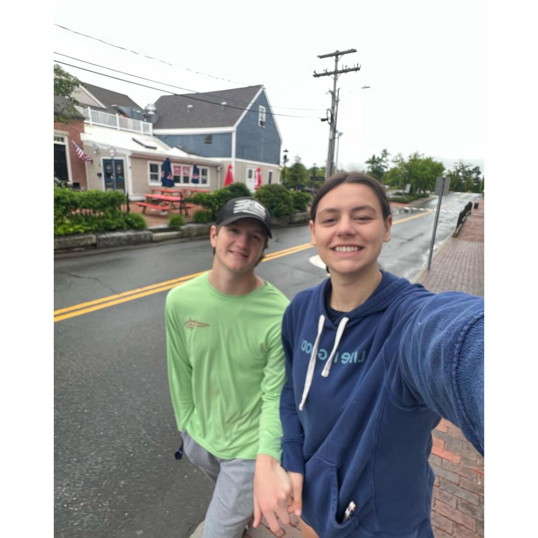 Our first vacation together in Maine
