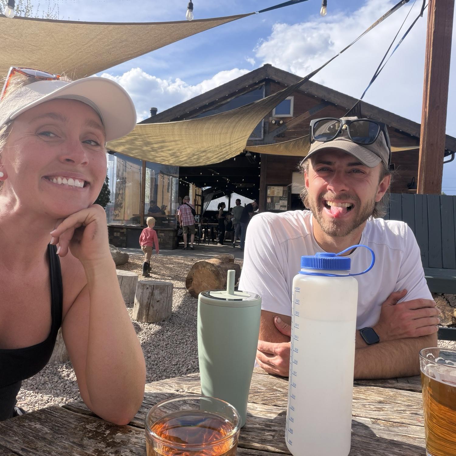 Post 22-mile bike ride beets