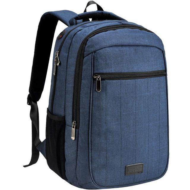 Sunny Snowy Backpack 15.6 Inch,Business Daypack, Travel Backpacks with USB Charging Port Headphone Holes(8021,Blue)