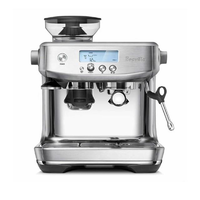 Breville the Barista Pro Espresso Machine with Grinder & Milk Frother, Espresso Maker with Seconds Heat Up, RM-BES878BSS, Brushed Stainless Steel (Certified Remanufactured)