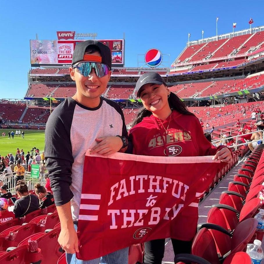 October 3, 2022: Jessica's first NFL game in SF.