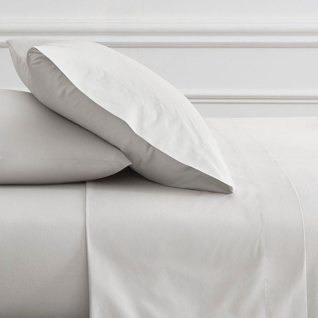 Organic Washed Cotton Sheet Set, Queen, Frost Gray