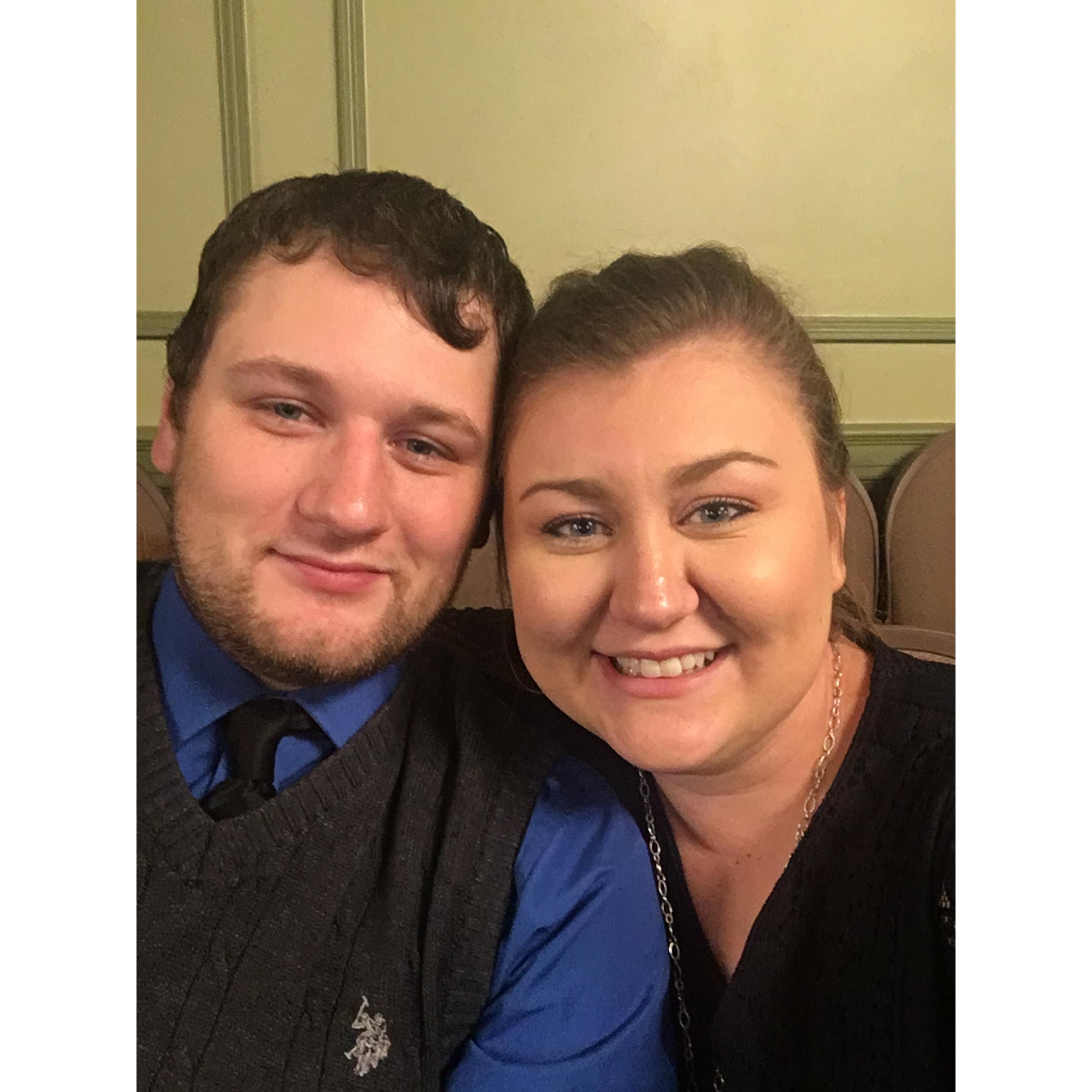 Celebrating our anniversary back in November of 2017! We went to the Brazilian steakhouse in Cincinnati then went and saw Rick Offerman at the Taft Theater!