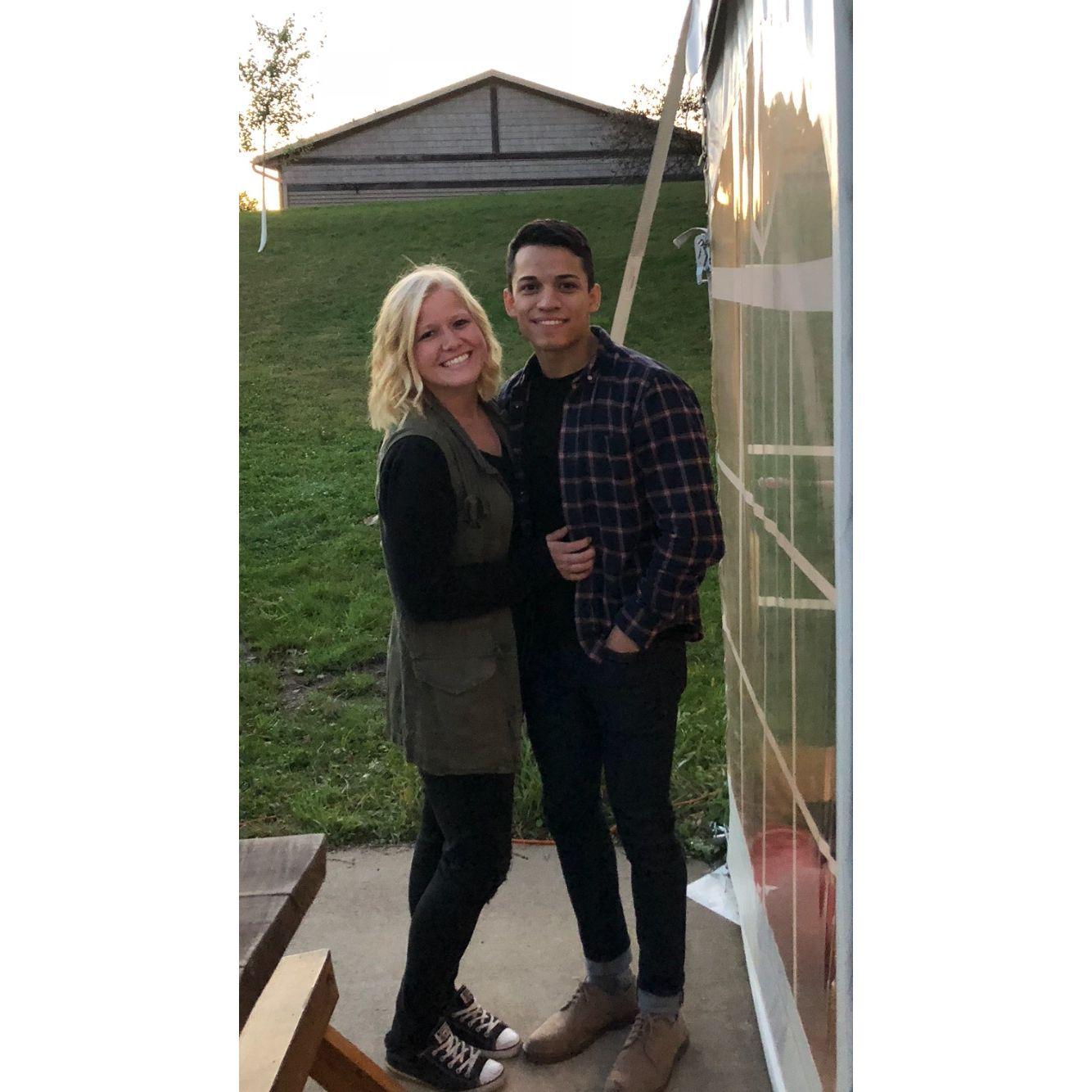 Our first picture together.