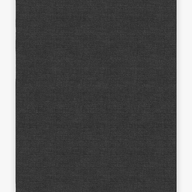 Ruggable Heathered Solid Charcoal Rug 2.5' x 10' Pad + Cover