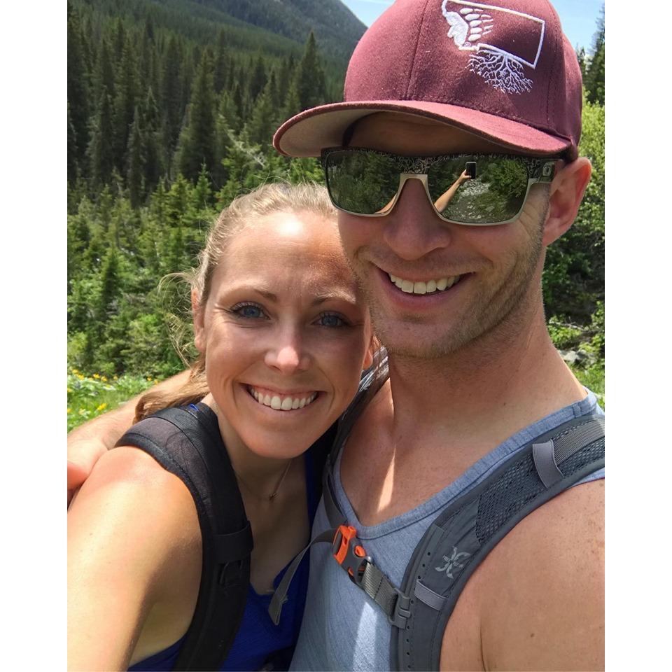 Hiking in the mountains in Montana!