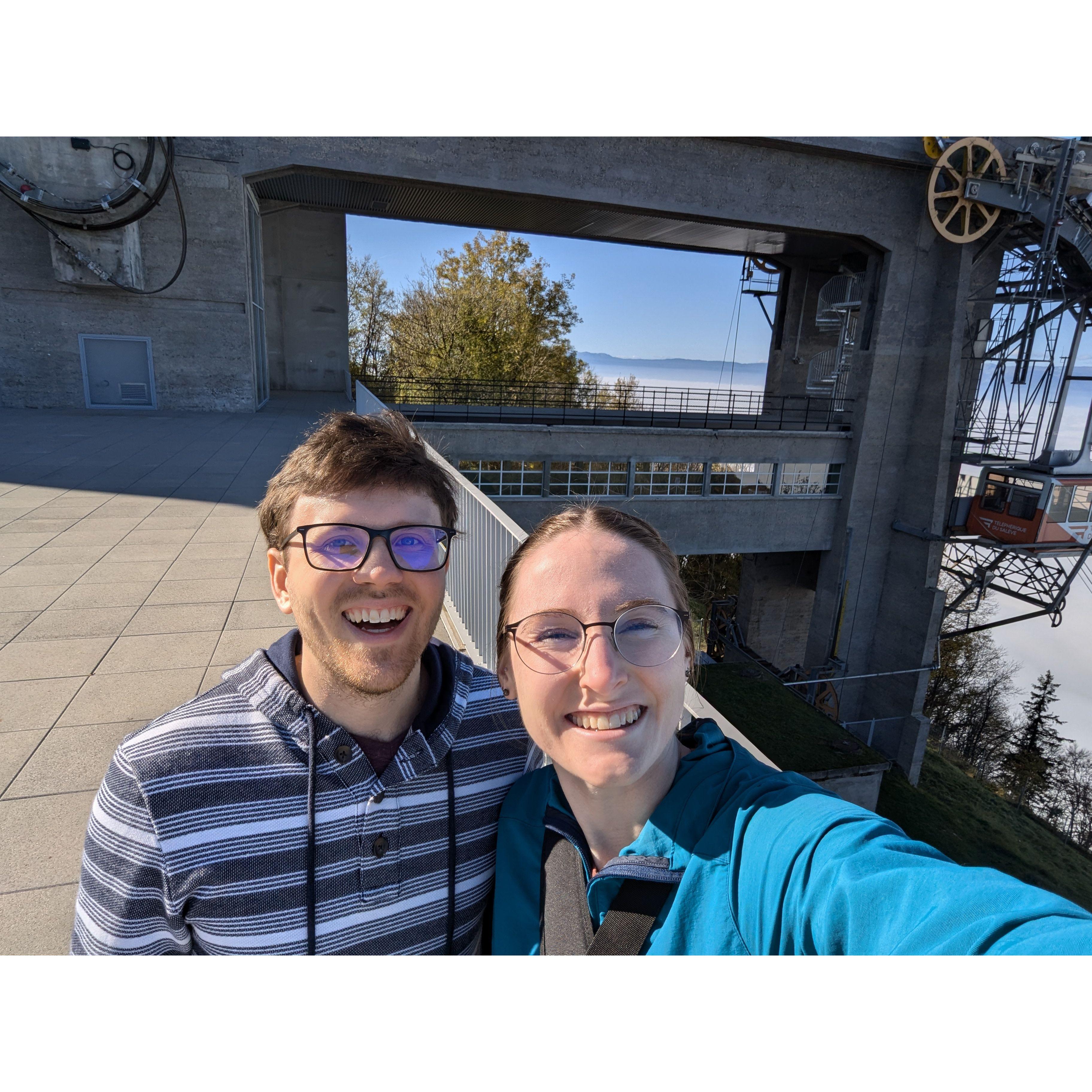 Cable car ride in Geneva!
