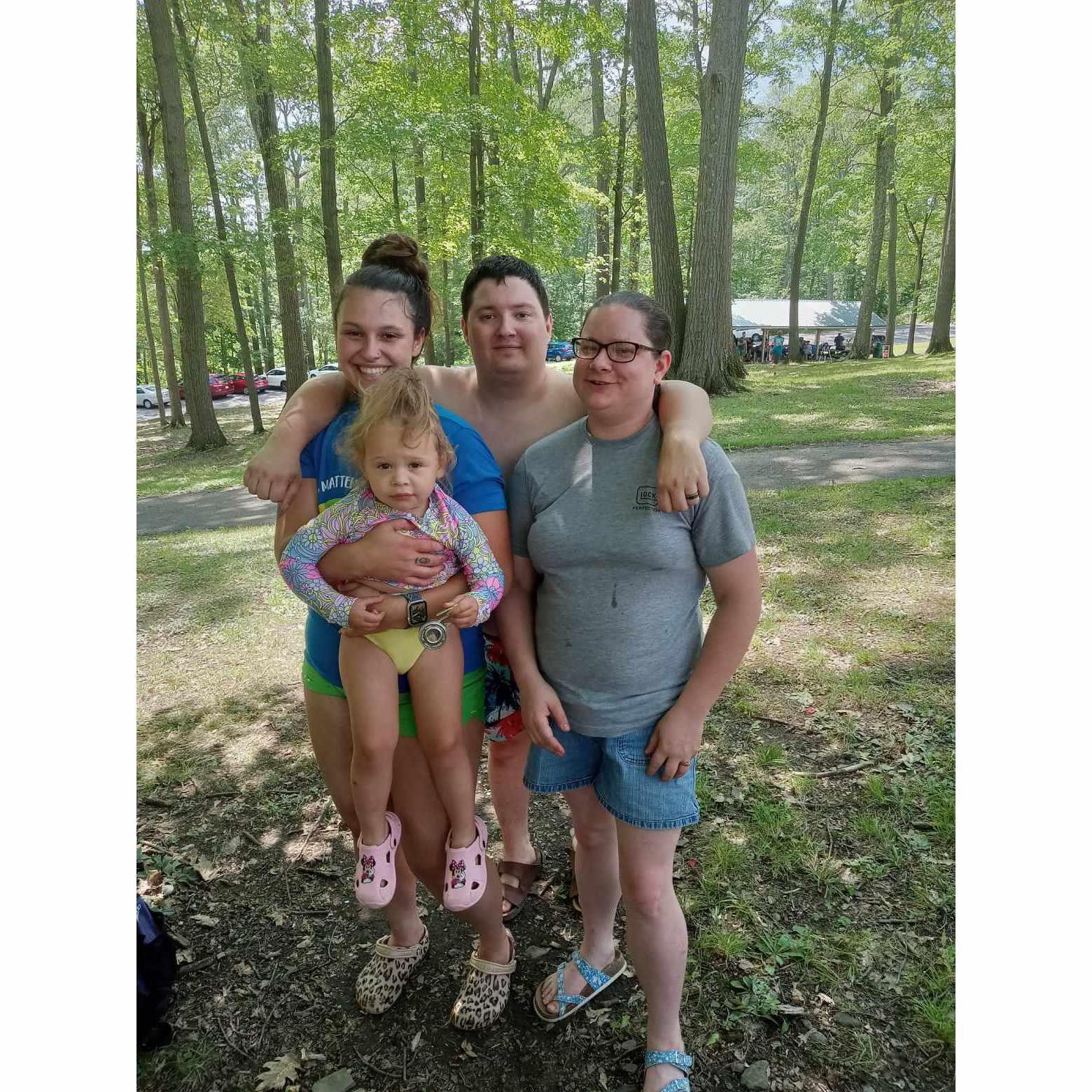 This is one of our trips to Highland Park. On this day Tyler & I invited a few friends to come enjoy some summer fun. This is a photo of my co-worker, friend, & bridesmaid Lillie & her daughter.