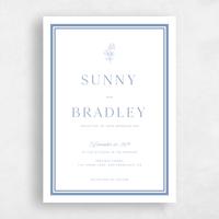 Blue Wedding Invitation - Fable Classic