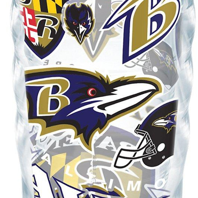 Tervis Made in USA Double Walled NFL Baltimore Ravens Insulated Tumbler Cup Keeps Drinks Cold & Hot, 10oz Wavy, All Over